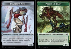 Phyrexian Beast (006) // Phyrexian Mite (011) Double-Sided Token - Foil