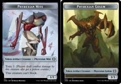 Phyrexian Mite Token (011) // Phyrexian Golem Token Double-Sided Token - Foil