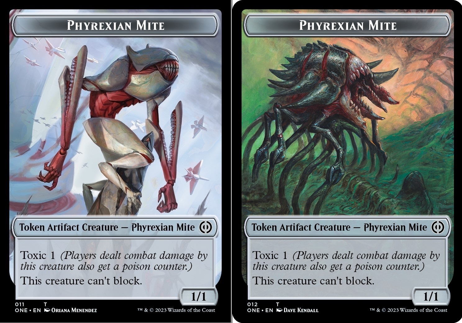 mite cards mtg Phyrexian Token (011) // Phyrexian Mite Token (012) Double-Sided Token - Foil - Magic: The Gathering Singles » Phyrexia: All Will Be One Retro fantasy style How many mites can be