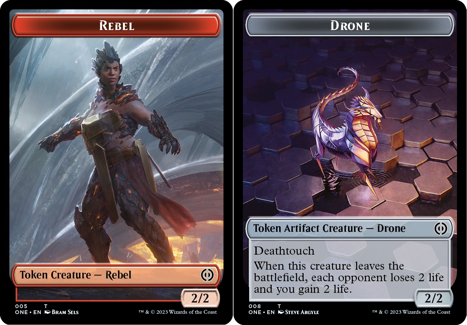 Rebel Token // Drone Token Double-Sided Token - Foil Rebel Token // Drone Token Double-Sided Token - Foil