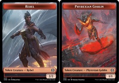 Phyrexian Goblin (003) // Rebel (005) Double-Sided Token - Foil