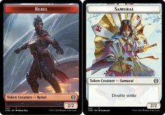 Rebel Token // Samurai Token Double-Sided Token - Foil