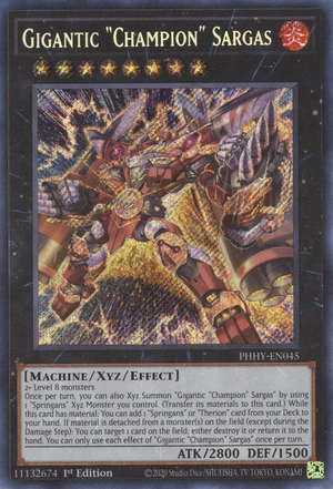 Gigantic Champion Sargas - PHHY-EN045 - Secret Rare - 1st Edition