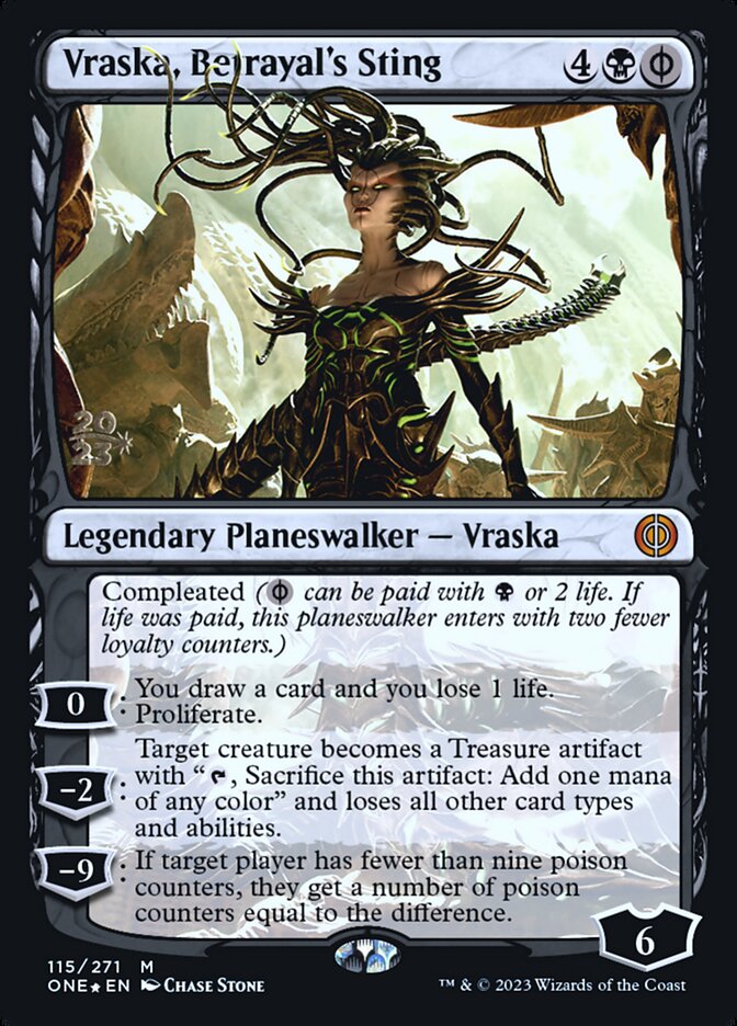 Vraska, Betrayals Sting - Foil - Prerelease Promo