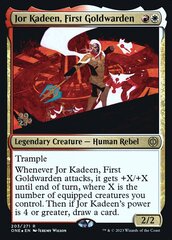 Jor Kadeen, First Goldwarden - Foil - Prerelease Promo