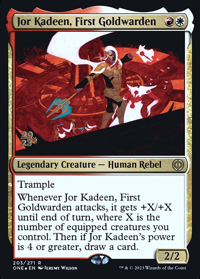 Jor Kadeen, First Goldwarden - Foil - Prerelease Promo