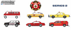 1/64 Fire & Rescue Series 2 6 Types Set