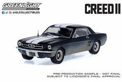 1/43 Creed II (2018) - Adonis Creed's 1967 Ford Mustang Coupe - Matte Black with White Stripes (Weathered)