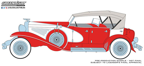 1/18 Duesenberg II SJ - Red and White (Top-Up)