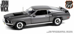Highway 61 - 1/18 John Wick (2014) - 1969 Ford Mustang BOSS 429 - Chrome