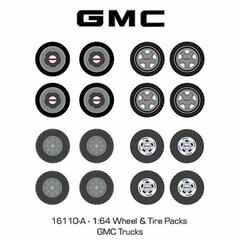 1/64 Auto Body Shop - Wheel & Tire Packs Series 6 - GMC Trucks Solid Pack