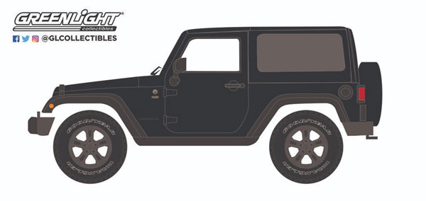 1/43 2016 Jeep Wrangler 75th Anniversary Edition - Black