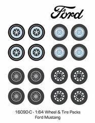1/64 Auto Body Shop - Wheel & Tire Packs Series 5 - Ford Mustang