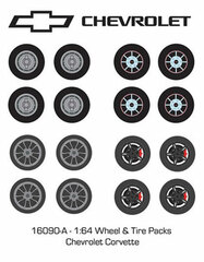1/64 Auto Body Shop - Wheel & Tire Packs Series 5 - Chevrolet Corvette