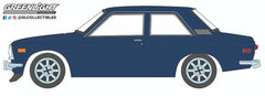 1/64 Tokyo Torque Series 9 - 1971 Datsun 510 - Custom Rich Blue with White Stripes