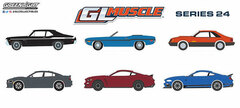 1/64 GreenLight Muscle Series 24 6 Types Set