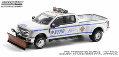 1/64 2019 Ford F-350 Dually - New York City Police Dept (NYPD) Class 3 Hazmat with Snow Plow