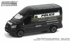 1/64 Hot Pursuit - 2020 Ford Transit LWB High Roof - Terre Haute, Indiana Police Prisoner Transport