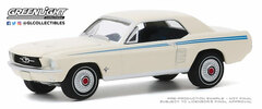 1/64 1967 Ford Mustang Coupe - Indy Pacesetter Special - Wimbledon White with Scotchlite Stripes