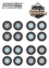 1/64 Auto Body Shop -Wheel & Tire Packs Series 3- Dually Drivers