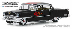 1/64 Flames The Series - 1955 Cadillac Fleetwood Series 60 Special - Black with Flames