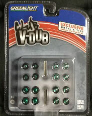1/64 Club V-Dub Wheel & Tire Pack - 16 Wheels, 16 Tires, 8 Axles (Rare Color Ver.)
