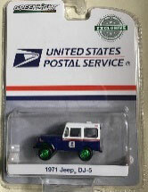 1/64 1971 Jeep DJ-5 United States Postal Service (USPS) - Blue with White Roof Rare Color Ver.