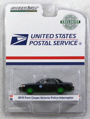 1/64 2010 Ford Crown Victoria Police Interceptor United States Postal Service (USPS) - Black Rare Color Ver.