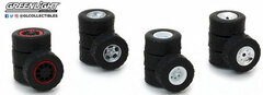 1/64 All-Terrain Wheel & Tire Pack - 16 Wheels, 16 Tires, 4 Axles