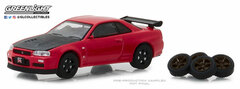 1/64 The Hobby Shop Series 4 - 2002 Nissan Skyline GT-R (R34) with Spare Tires