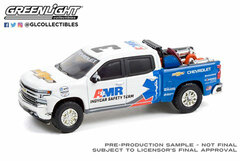 1/64 2021 Chevrolet Silverado - 2021 NTT Indy Car Series AMR Indy Car Safety Team with Safety Equipment in Truck Bed
