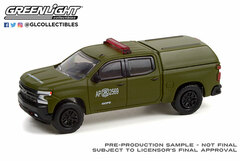 1/64 2021 Chevrolet Silverado LT Trail Boss Z71 Police with Camper Shell - Carabineros de Chile - (GOPE)