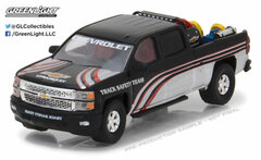1/64 2015 Chevy Silverado in Black with Safety Equipment in Truck Bed