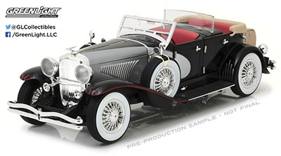 1/18 Duesenberg II SJ - Silver and Black