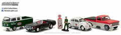 1/64 Motor World Multi-Car Dioramas - Texaco Vintage Gas Station