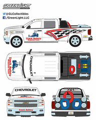 1/64 2015 Chevy Silverado Track Safety Response Team with Safety Equipment in Truck Bed