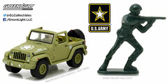 1/64 2016 Jeep Wrangler - U.S. Army with U.S. Army Soldier Figure (Hobby Exclusive)
