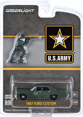 1/64 1967 Ford Custom - U.S. Army with U.S. Army Soldier Figure (Hobby Exclusive)