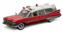 Precision Collection - 1/18 1959 Cadillac Ambulance - Red and White