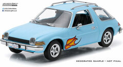 1/43 GreenLight Exclusives - 1977 AMC Pacer - Light Blue with Flames