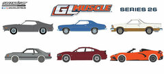 1/64 GreenLight Muscle Series 26 Set of 6Types