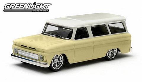 1/43 1966 Chevrolet Suburban - Yellow with White