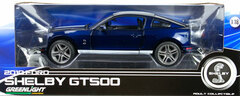 GreenLight 1/18 2010 Ford Shelby GT500 (Kona Blue Metallic w/Performance White Stripes)