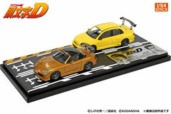 1/64 Initial D Set Vol.6 Satoshi Omiya Roadster (NB8C) & Kobayakawa Lancer Evolution VII
