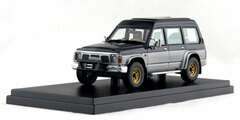 Hi-Story 1/43 NISSAN SAFARI Extra Van High Roof Grand Road (1987) Black / Dark Gray M