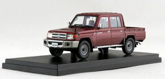 Hi-Story 1/43 Toyota LAND CRUISER 70 PICKUP (2014) Dark Red Mica Metallic