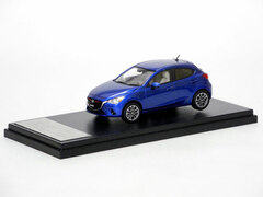 Hi-Story 1/43 MAZDA DEMIO XD Touring (2014) Dynamic Blue Mica