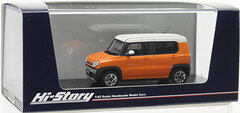 Hi-Story 1/43 SUZUKI HUSTLER X TURBO (2014) Passion Orange/White