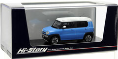 Hi-Story 1/43 SUZUKI HUSTLER X TURBO (2014) Summer Blue Metallic/White