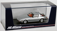 Hi-Story Resin Model 1/43 MAZDA SAVANNA RX-7 TURBO SE-Limited (1984) Sun Beam Silver
